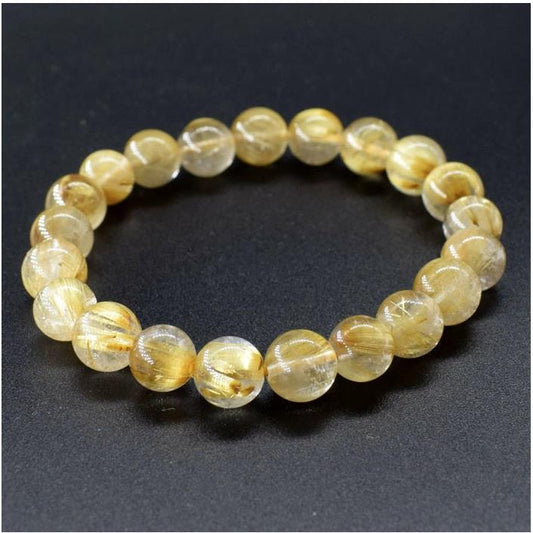 天然ゴールド ルチルクオーツ ブレスレット rbr00002